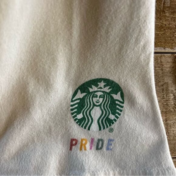 Starbucks Lady Gaga Pride T-shirt Born This Way Sz L - Picture 4 of 7